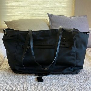 Coach baby diaper bag, black, excellent condition (EUC)